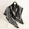 90 x 90 cm (35 x 35 in) Twill Silk-Feel Square Scarf – Women’s Luxury Tree Print Head Scarf, Shawl, Hijab, Bandana