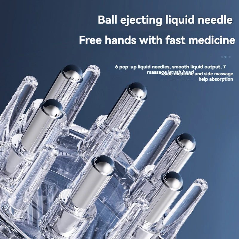 Mini Scalp Applicator Roller Ball Head Massager, Hair Growth Essential Oil Liquid Applicator & Massage Comb