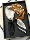 Satin Square Scarf 70cm (27.6 in) Silk-Look Polyester Neck & Hair Tie Bandana for Women Floral Headscarf Hijab