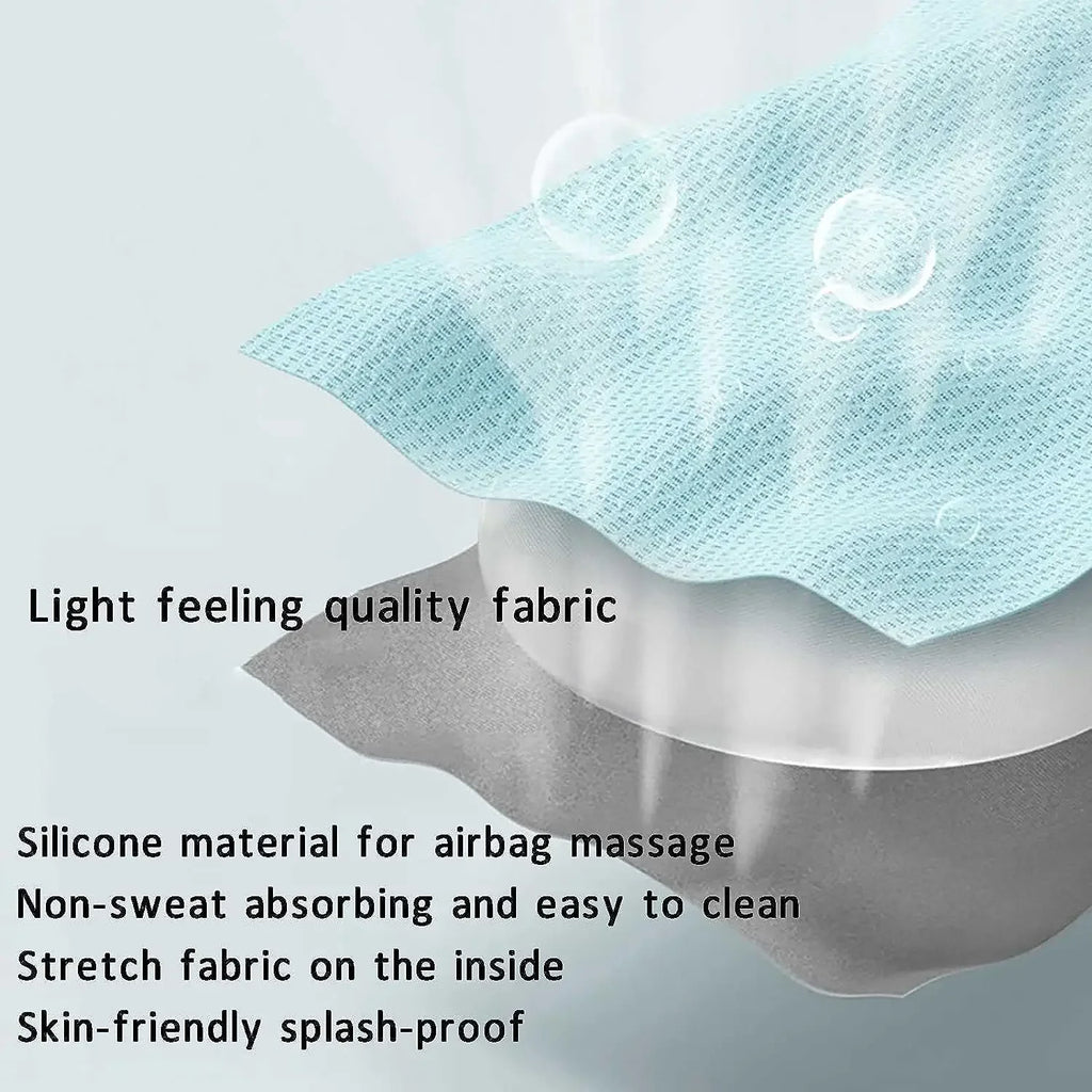 Electric Head & Scalp Massager — Airbag Pressure Massage with Heat Therapy and 360° Wrap for Deep Relaxation