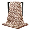 Women’s Vintage Printed Silk-Feel Scarf 90 x 90 cm (35 x 35 in) Lightweight Square Shawl, Headscarf & Neck Wrap