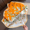 Polyester Satin-Look Square Scarf 70 x 70 cm (27.6 x 27.6 in), Cat Print Headscarf, Neck Wrap, Bandana for Women