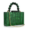 Acrylic Clear Small Square Clutch Bag – Chain Shoulder Evening Bag for Wedding & Party