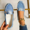 Women's Casual Slip-On Suede Loafers — Non-Slip Flat Round Toe for Spring & Autumn