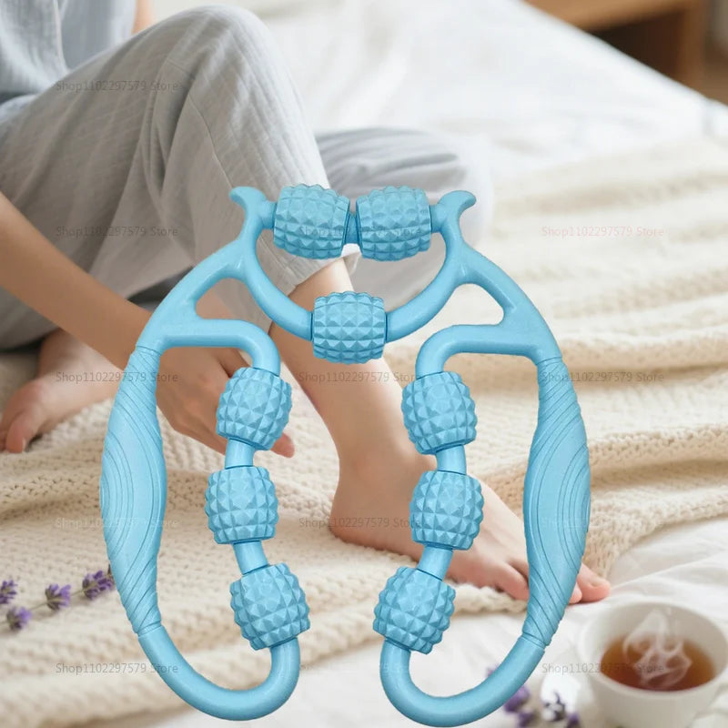 360° Leg Massager Roller – Thigh & Calf Clamp Foam Roller for Slimming and Muscle Relief