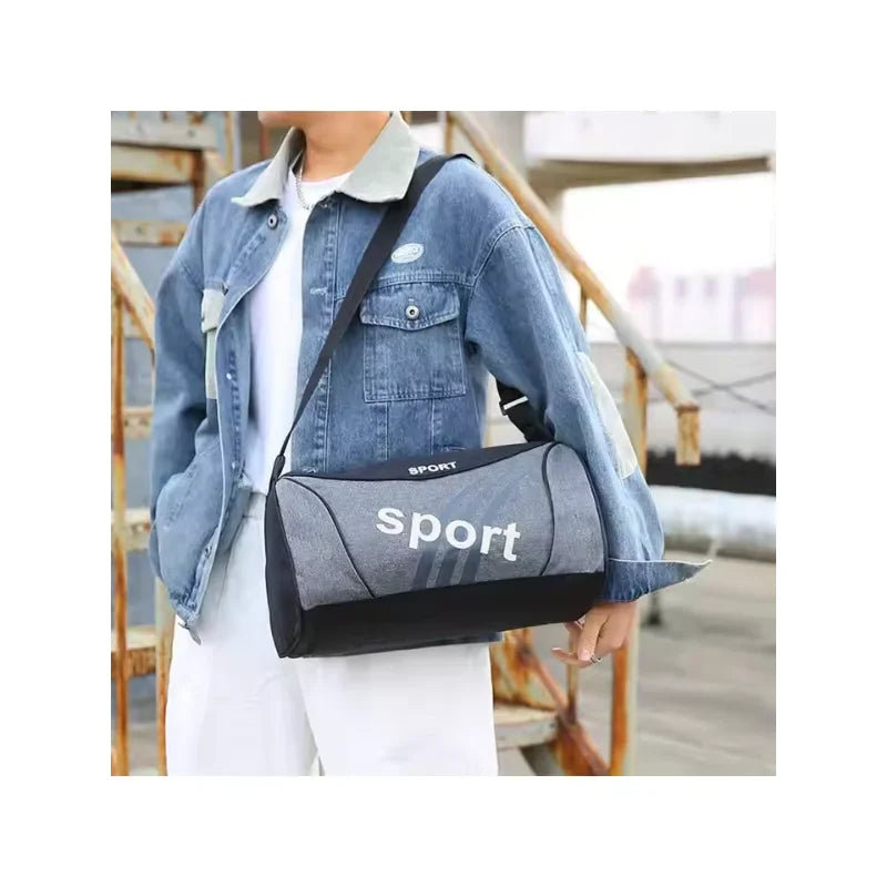 Unisex Gym Duffel Bag - Crossbody Shoulder Travel & Yoga Sports Bag for Women & Men