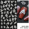 Christmas 3D Self-Adhesive Nail Stickers Gingerbread Snowflake Penguin Bell Holiday Nail Art Decals