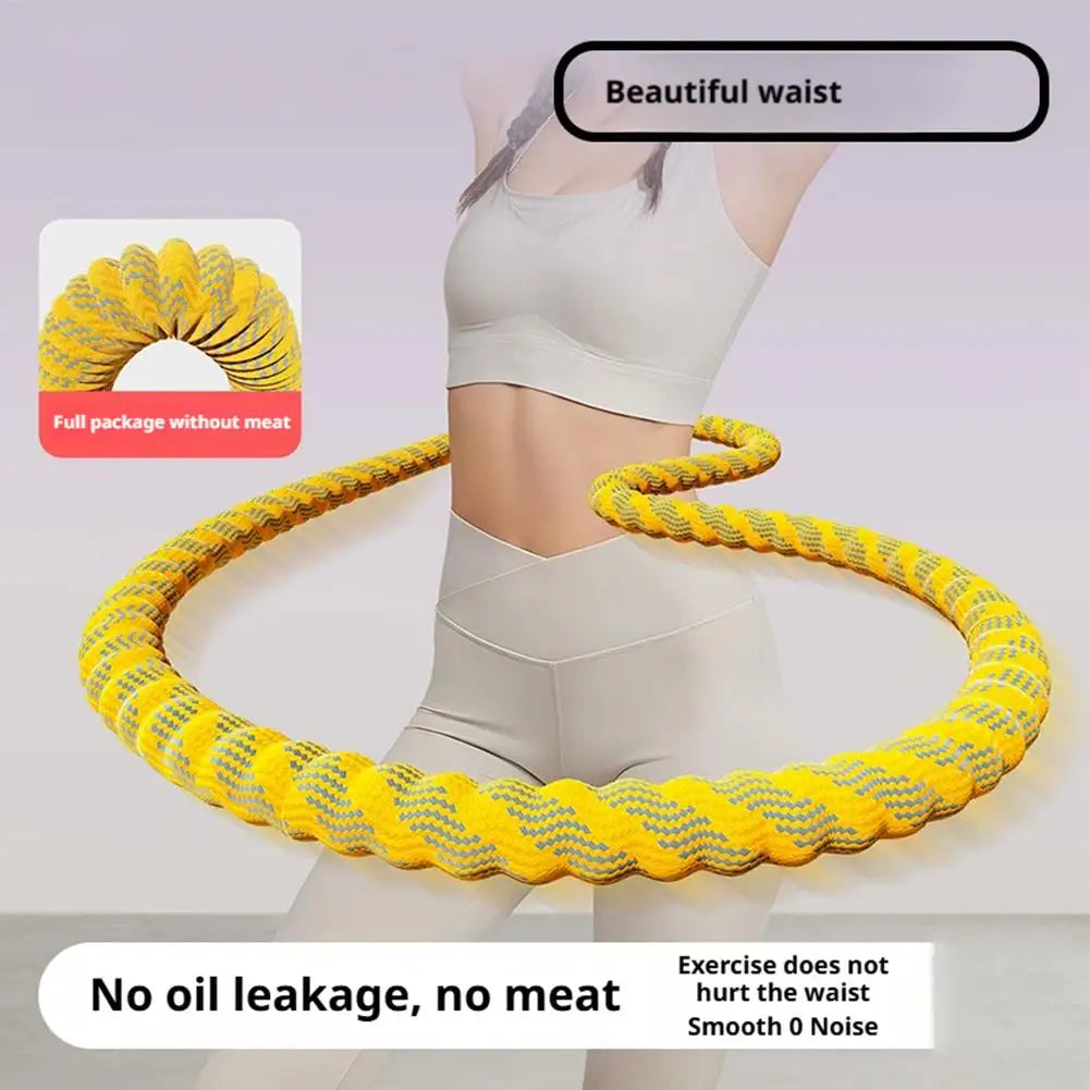 Soft Spring Hula Hoop for Women — Portable Waist Slimming & Core Fitness Hoop for Weight Loss