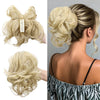 WIGSIN Curly Clip-In Ponytail Hair Extension Adjustable Claw Clip Synthetic High-Temp Fiber 100g (3.5 oz)
