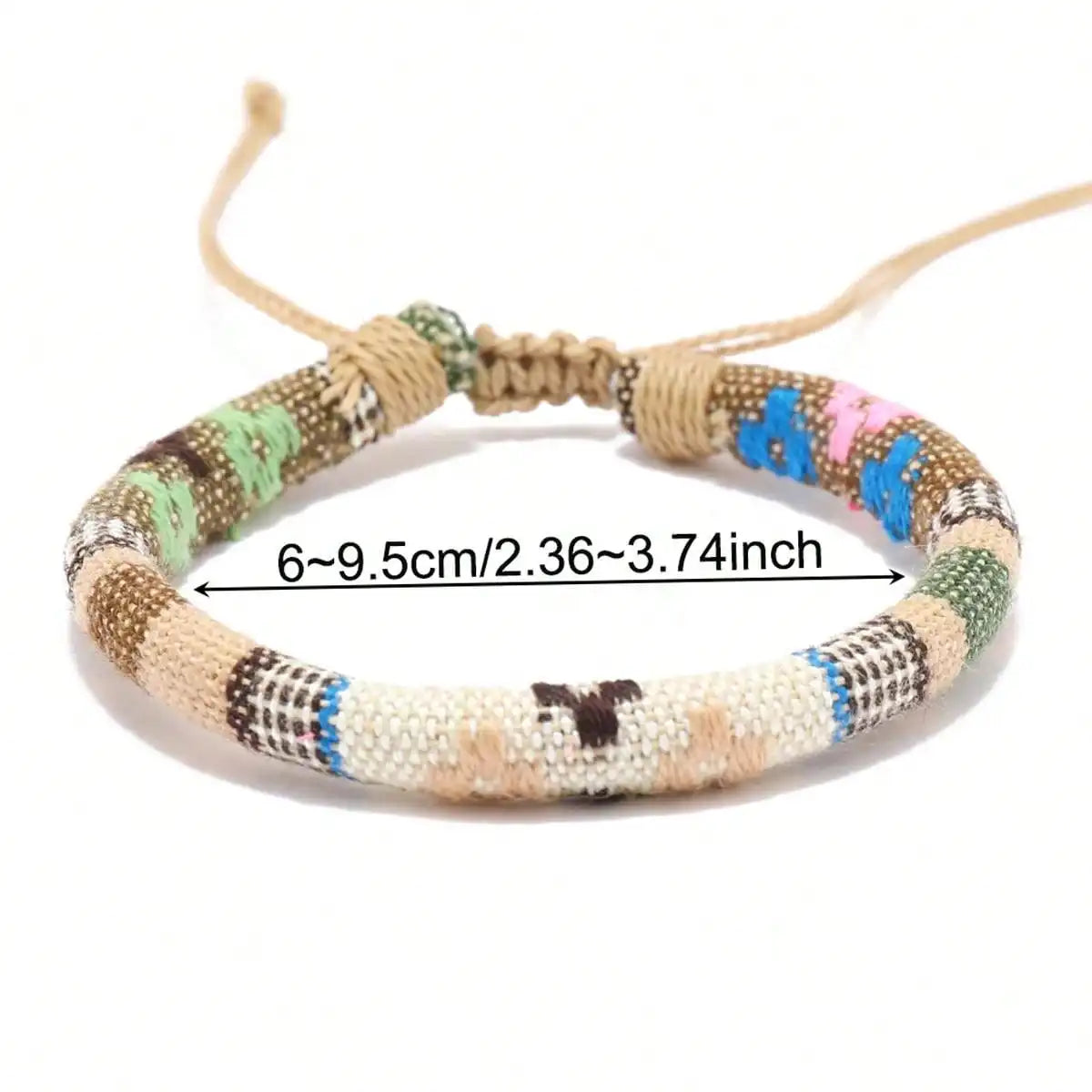 24-Pack Bohemian Woven Friendship Bracelet Set 2 Styles Colorful Surf Cloth Bracelets for Men and Women