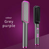 2-in-1 Ceramic Hot Comb Hair Styler, Curl & Straighten with Anti-Scald Design
