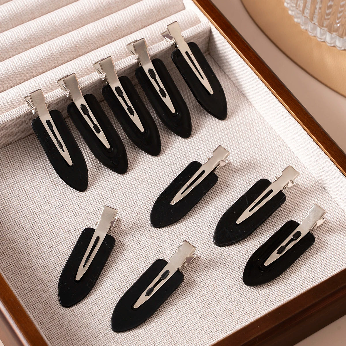 10-Pack No-Crease Hair Clips for Women and Girls, No-Bend Makeup Hairpins Barrettes - Fashion Hair Accessories