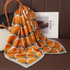 Luxury Satin Square Scarf 70 x 70 cm (27.6 x 27.6 in) – Silk-Feel Polyester Shawl Hijab Neckerchief Hair Ribbon Headband Bandana