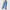 Retro High-Waist Baggy Straight Flare Jeans for Women – Vintage Blue Full-Length