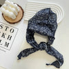 Floral Triangle Scarf for Women - Versatile Neck Shawl, Head Wrap & Bandana, 31.5–39.4 in (80–100 cm), Polyester