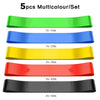 5-Pack Resistance Loop Bands for Workout – Elastic Exercise Bands for Booty, Legs, Yoga, Pilates & Strength Training