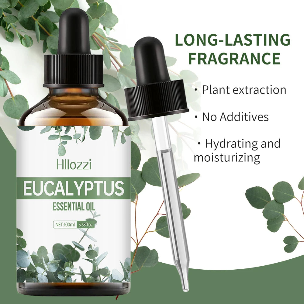 Pure Eucalyptus Essential Oil for Face & Body – Moisturizing Massage Oil | Eucalyptus Globulus