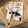 Luxury Horse Print Silk-Feel Square Scarf 70 x 70 cm (27.6 x 27.6 in) – Women's Neck, Hair, Foulard, Bandana
