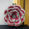 Floral Rhinestone Minaudiere Evening Clutch Rose Crystal Bridal Wedding Party Bag