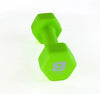 Rubber Hex Dumbbells 2–15 lb (0.9–6.8 kg) Neoprene Coated Non-Slip Home Gym Weights