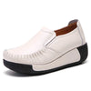 Women's Suede Tassel Loafers - Slip-On Platform Moccasins for Spring & Autumn