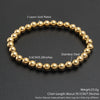 Stackable Stainless Steel Beaded Bracelet – Unisex 2mm/5mm/8mm Ball Beads, Gold & Silver
