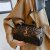 Small Quilted Diamond Chain Shoulder Bag – Designer-Inspired Embroidered Luxury Crossbody Satchel