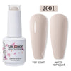 Red Semi-Permanent UV Gel Nail Polish 15ml (0.5 fl oz) Top & Base Hybrid