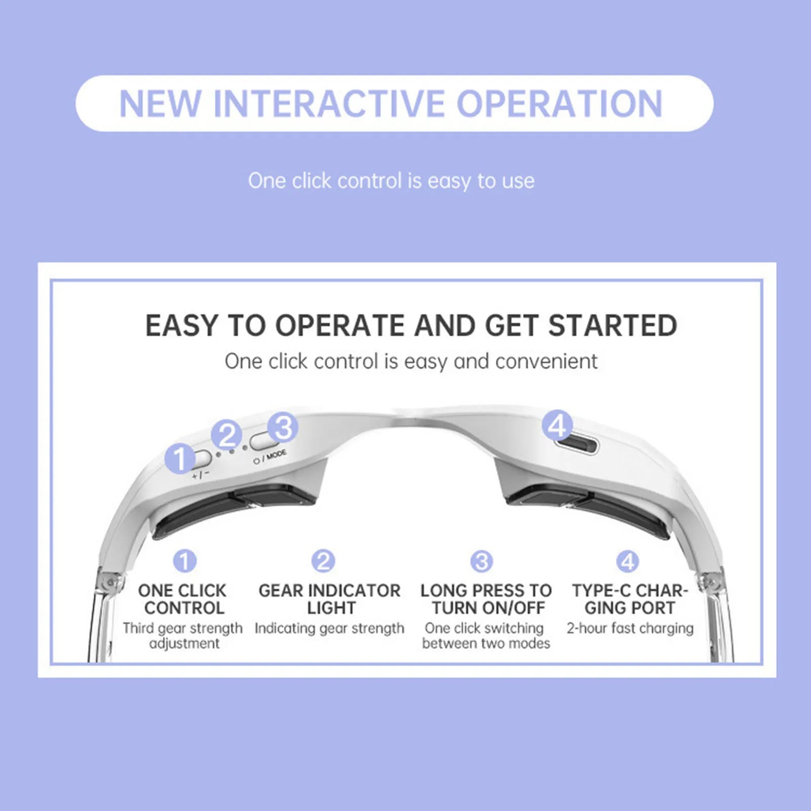 Red Light & Microcurrent Eye Massager – Rechargeable Eye Lifting Device for Dark Circles, Puffiness & Eye Bags (USB-C)