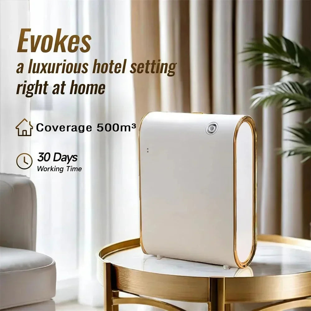 Smart Wall-Mounted Aroma Diffuser 350ml (11.8 fl oz) — WiFi & Bluetooth App Control, Low-Noise Scent Machine for Home & Hotel