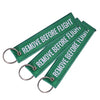 Remove Before Flight Woven Keychain - Red Luggage Tag (1/2/3-Pack)