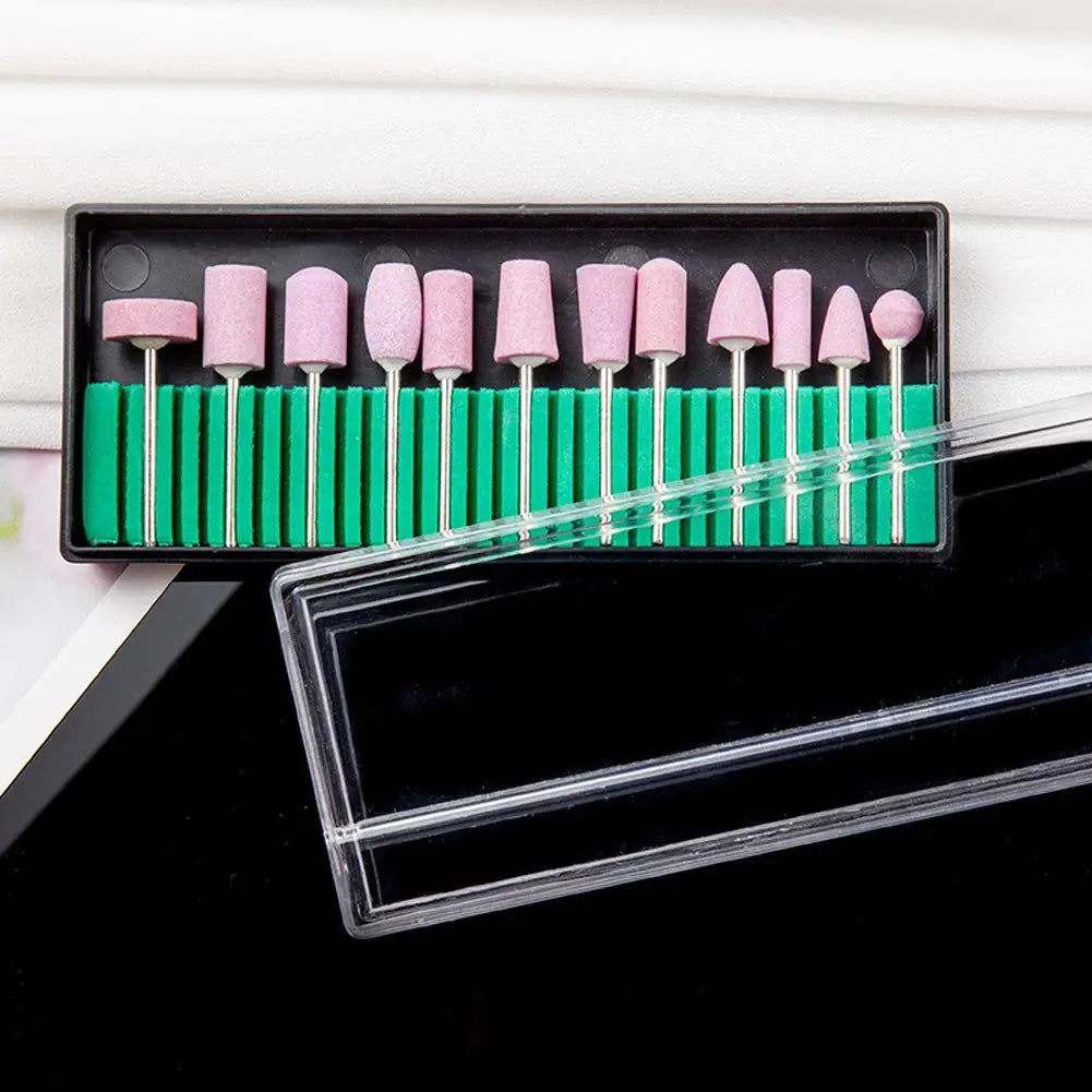 YIKOOLIN 6-in-1 USB Electric Nail Drill Kit — Portable Pen-Style Manicure Polisher with Nail Art Bits