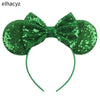 Disney Minnie Sequin Ear Headband with Polka Dot Bow, Girls & Women Party Hairband, Kids DIY Hair Accessory