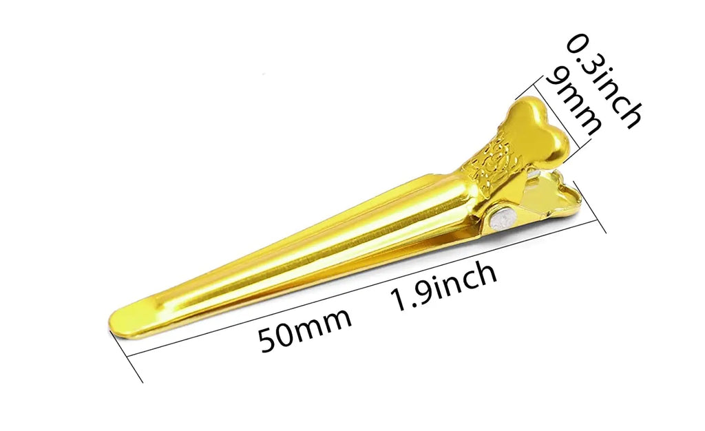 47-Piece Mini Metal Hairdressing Clips - Heat Resistant Colorful Hairpins for Salon & Home Styling