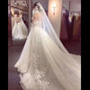 Luxurious Lace-Edge Cathedral Bridal Veil with Comb – One-Layer Tulle Wedding Veil 3m/4m/5m, White or Ivory