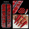 Mini Caviar Beads Nail Art 12-Grid Gold and Silver Micro Ball Charms 0.5–3mm (0.02–0.12in) with Magnetic Picker Pen