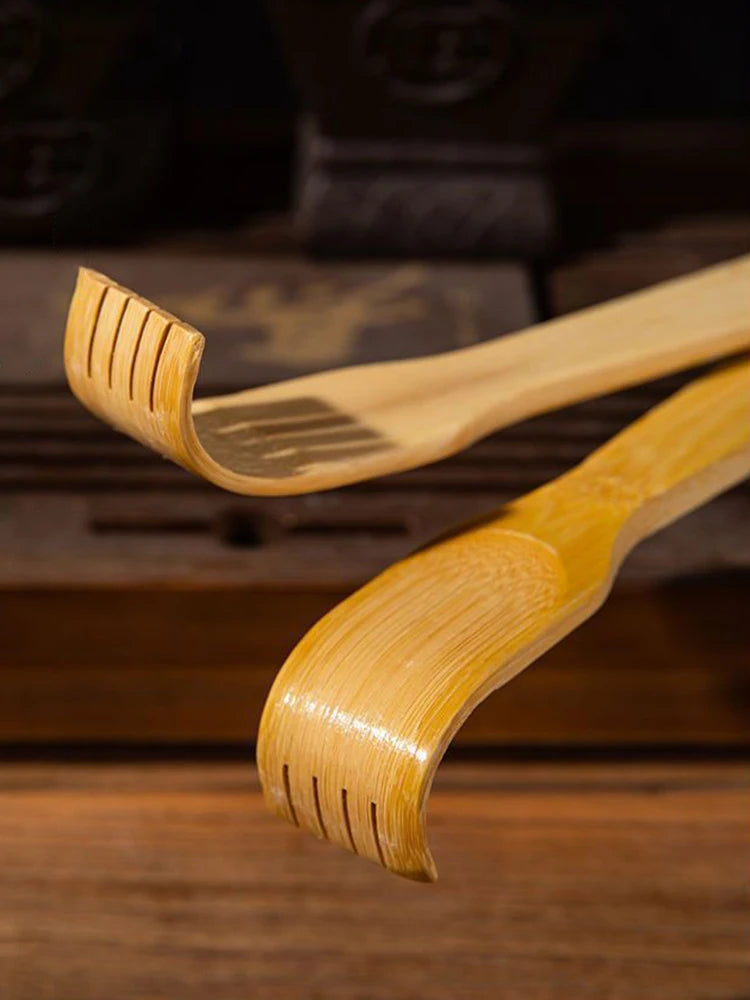 Bamboo Back Scratcher Stick with Massage Roller – Long Wooden Back Scratcher for Men & Women