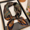 60 Colors Silk-Feel Satin Square Scarf 70 x 70 cm (27.6 x 27.6 in) — Women's Hair Wrap, Bandana, Foulard, Hijab