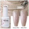 Top & Base 15ml (0.5 fl oz) Gel Nail Polish – Semi-Permanent UV/LED Soak-Off Base Coat and Top Coat, Long-Lasting Manicure