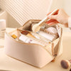 Travel Makeup Organizer Bag for Women – Luxury Polyester Toiletry & Cosmetic Case with Zipper