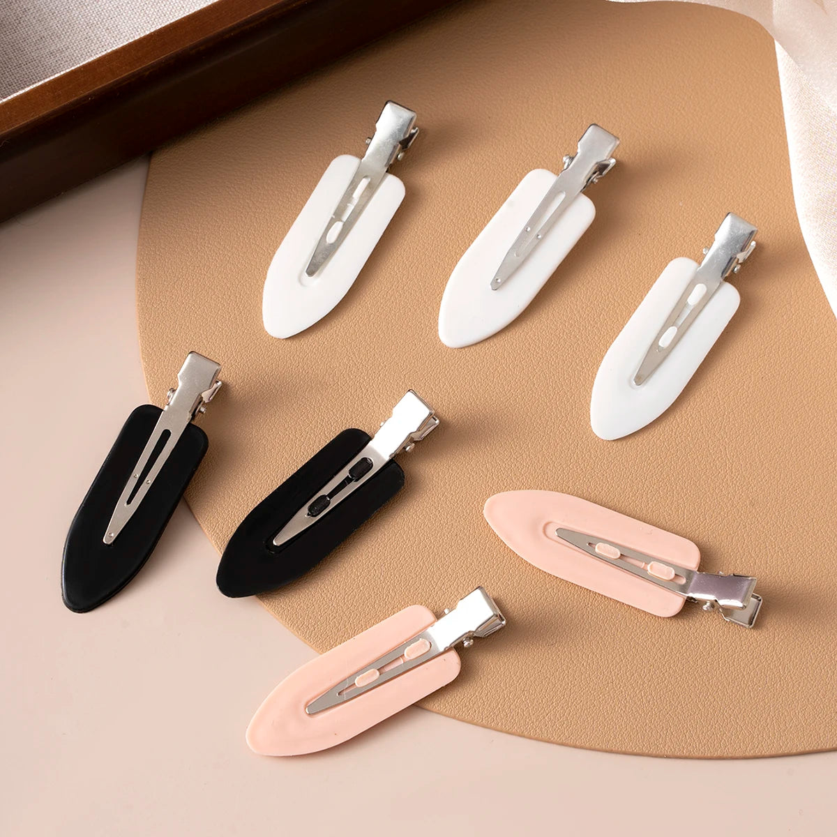 10-Pack No-Bend Seamless Hair Clips for Side Bangs, Floral Rhinestone Barrettes for Makeup & Face Washing