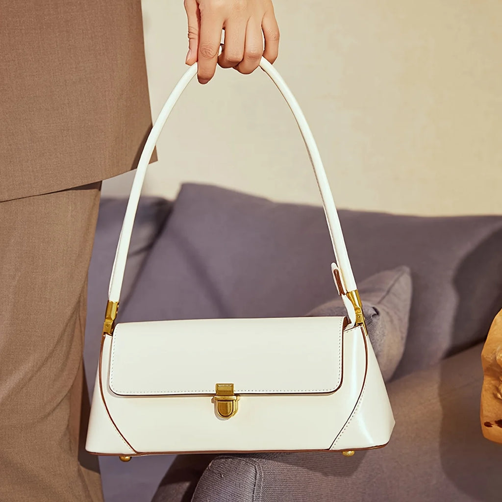 JILL MILL Women's PU Baguette Shoulder Bag – Retro Underarm Handbag