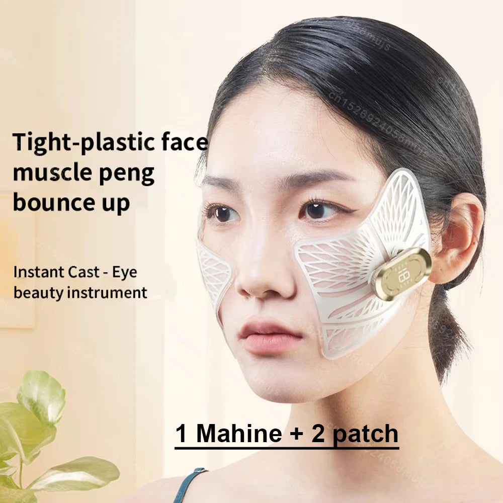 EMS Facial & Eye Massager - Electric Muscle Stimulator for Face Lifting, Wrinkle Reduction & Fatigue Relief