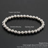 Stackable Stainless Steel Beaded Bracelet – Unisex 2mm/5mm/8mm Ball Beads, Gold & Silver