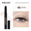 10-Color Waterproof Cream Eyeshadow Pencil — Dual-Color Gradient Stick, Long-Lasting Matte to Shimmer Highlighter & Glitter Eyeliner