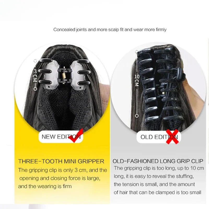 Short Curly Clip-In Ponytail 12-Inch (30 cm) Synthetic Hair Extension with Claw Clip