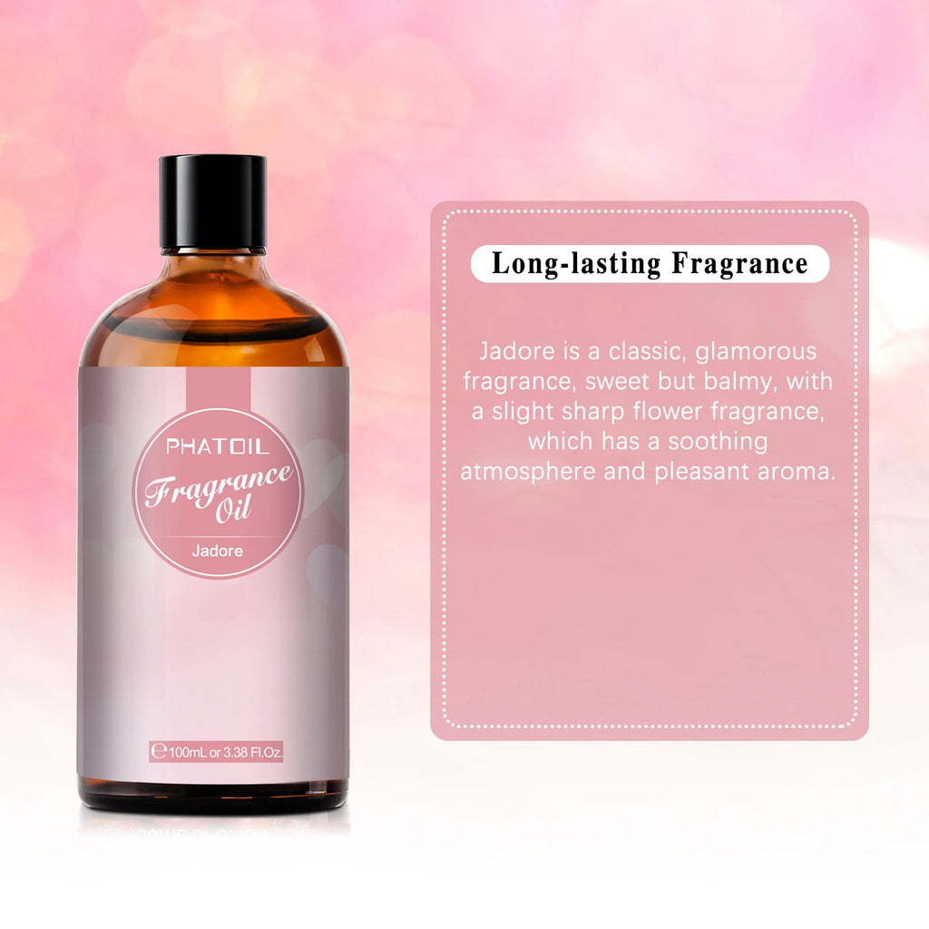 PHATOIL 100ml (3.4 fl oz) White Musk Fragrance Oil – Fresh Linen, Honeysuckle & Peach Orange Blossom for Candles, Soap & Diffusers