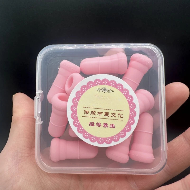 12-Pack Silicone Eye Cupping Cups – Facial Vacuum Massage Set for Eye Fatigue Relief & Brightening