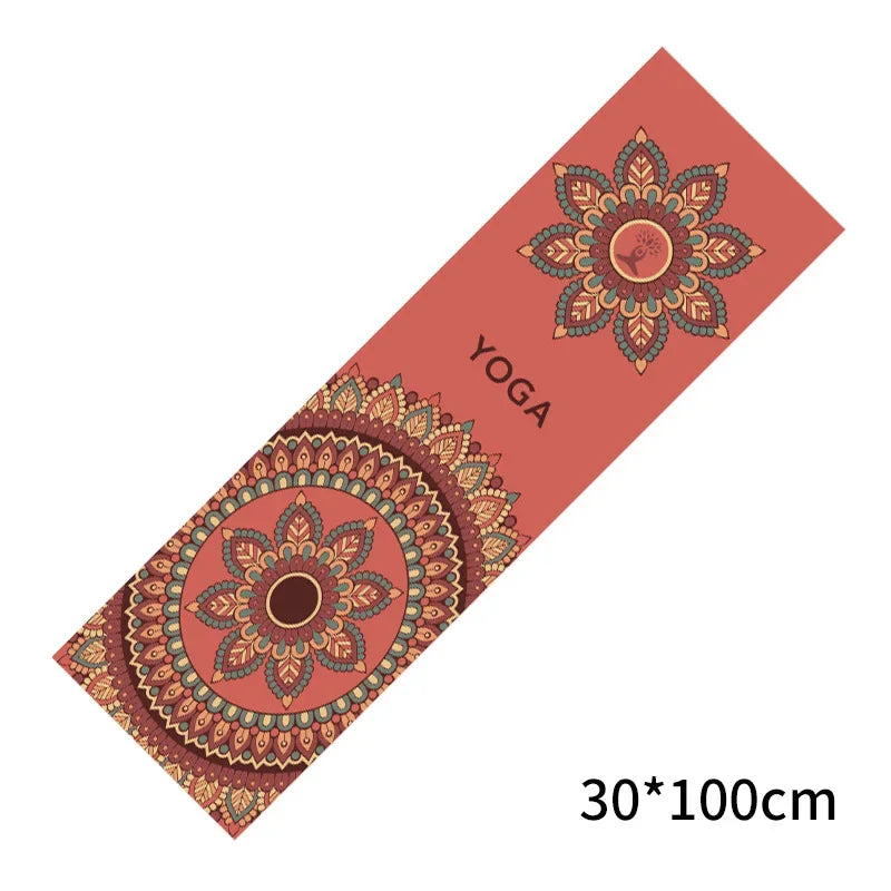 30 x 100 cm (11.8 x 39.3 in) Cooling Yoga Towel – Double-Layer Non-Slip Quick-Dry Pilates Mat Protector
