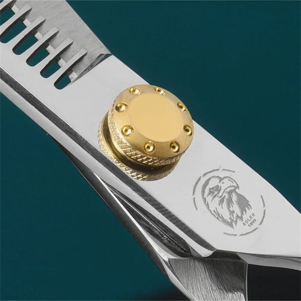 6.0-Inch (15 cm) Stainless Steel Hairdressing Scissors – Adjustable Thinning & Cutting Shears, Pro Salon Barber Styling Tool